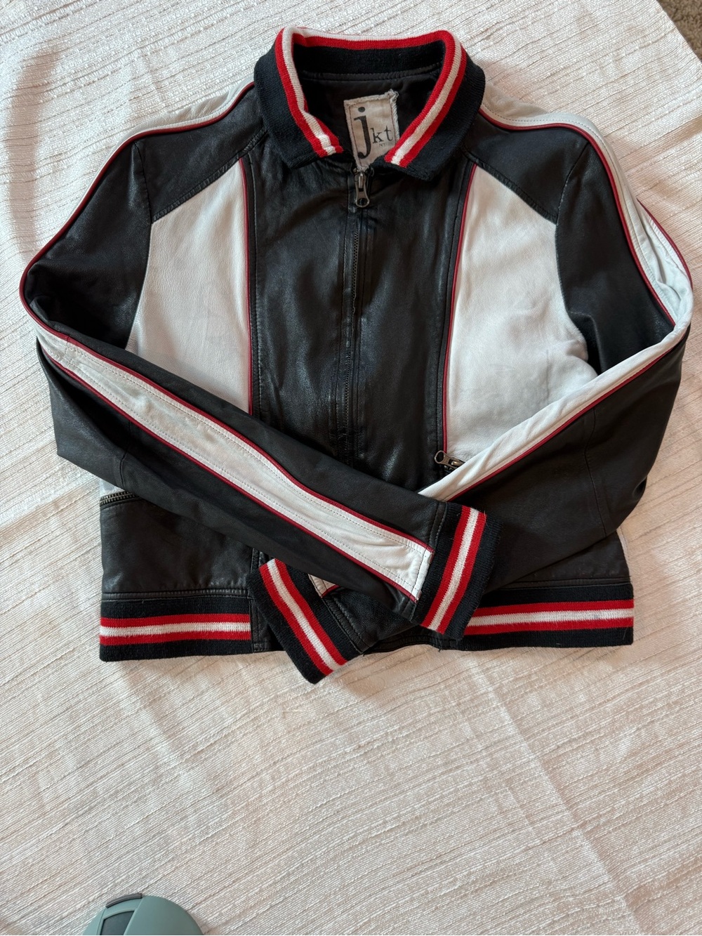 JKT 100% Genuine Leather Racing Jacket - Picture 8 of 13